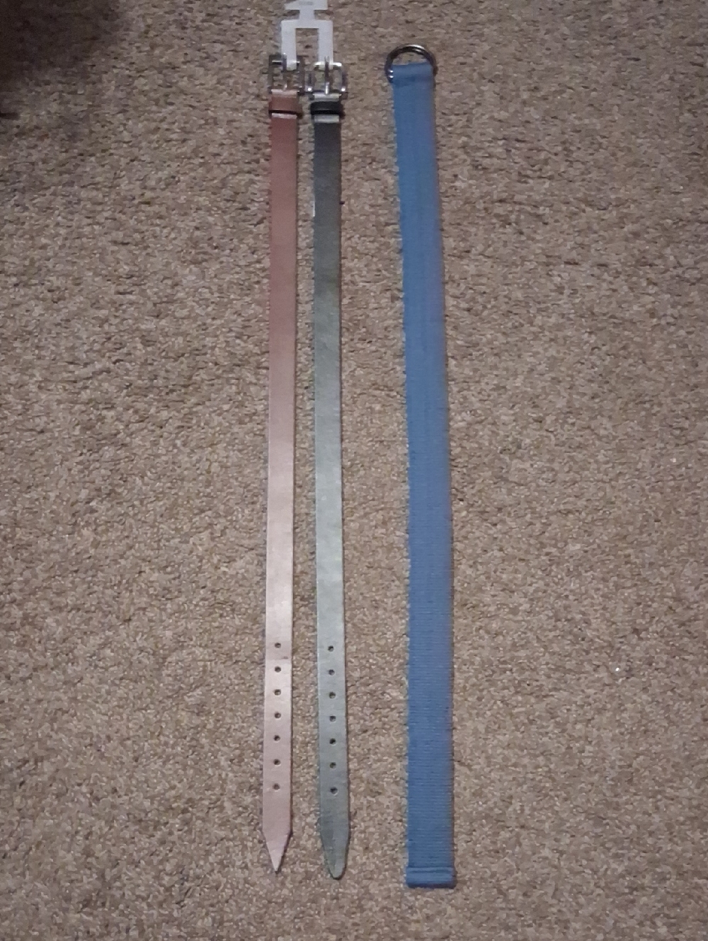Set of Three Kids Belts elts -Brown, Black & Blue